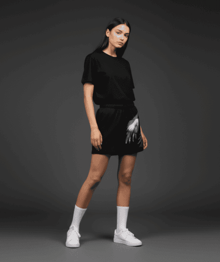 Sinful Relax Track Shorts Black