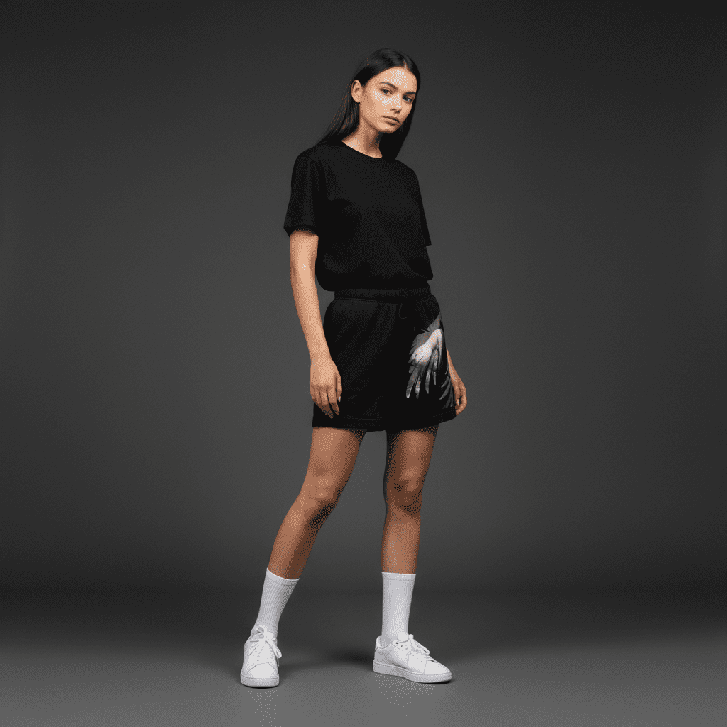 Sinful Relax Track Shorts Black Sinful Relax Track Shorts Black