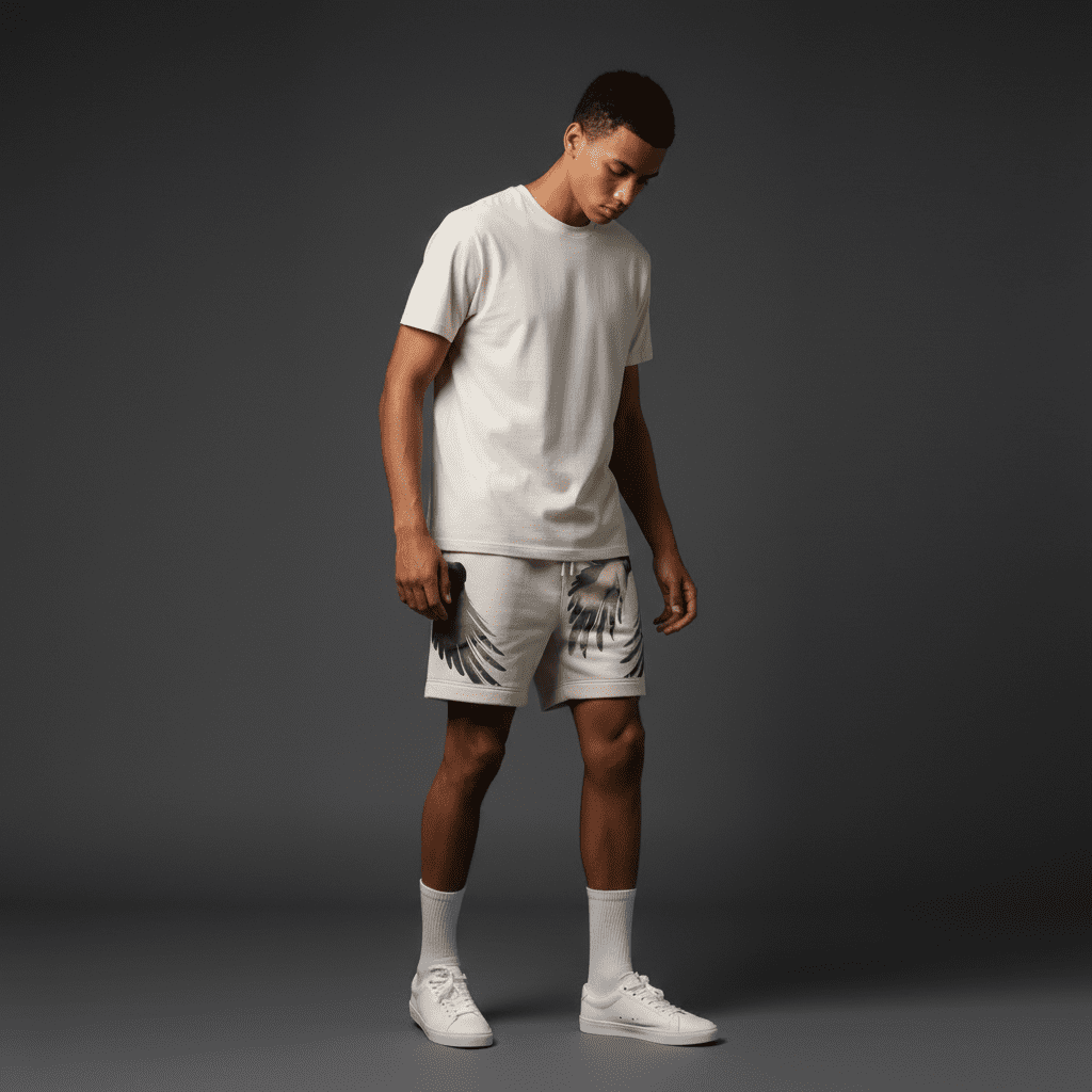 Sinful Relax Track Shorts Bone Sinful Relax Track Shorts Bone
