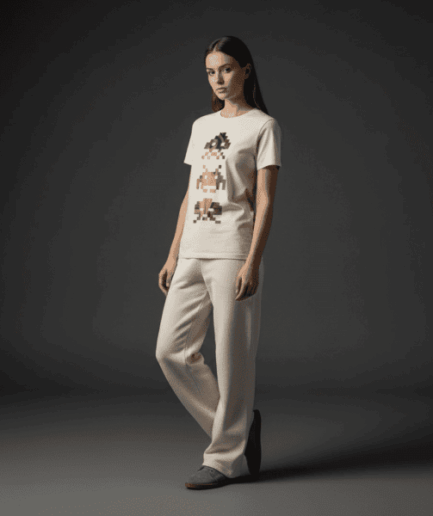 Uncovered Regular T-Shirt in Bone