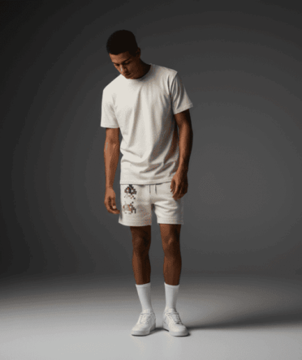 Uncovered Relax Track Shorts Bone