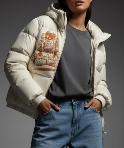 Cosmic Calm Snow Puffer Jacket