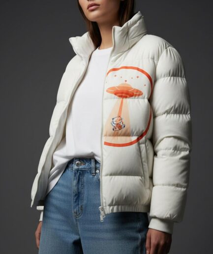 Lucky Cat Snow Puffer Jacket