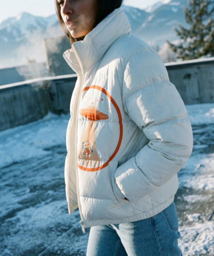 Lucky Cat Snow Puffer Jacket