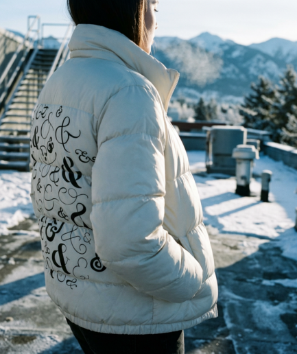 Cosmic Calm Snow Puffer Jacket